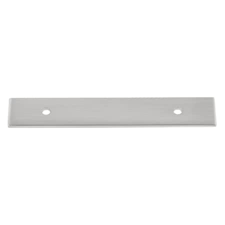 Gliderite Hardware 6 in. Satin Nickel Squared Back Plate 3-3/4 in. Center to Center - 6342-96-SN 6342-96-SN-1
